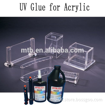 Hot Sale Fast Curing UV Clear Plastic Glue for Crystal